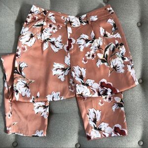 Bishop + Young Satin Floral Taper Pants NWOT S
